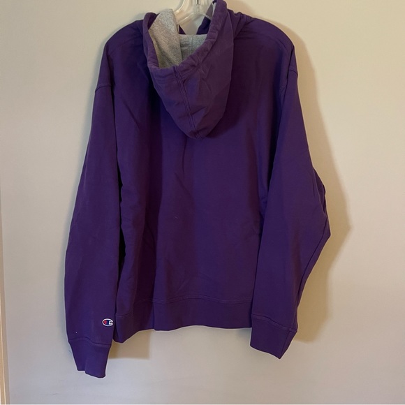 Purple Champion Hoodie with Front Pocket - Men’s L - Picture 2 of 3
